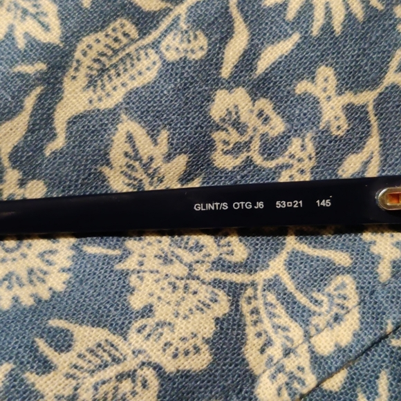 Jimmy Choo 🌞Navy Blue & copper glitter sunglasses - Picture 7 of 8